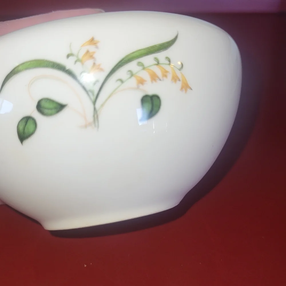 Vintage Forsythia Cream and Sugar Set